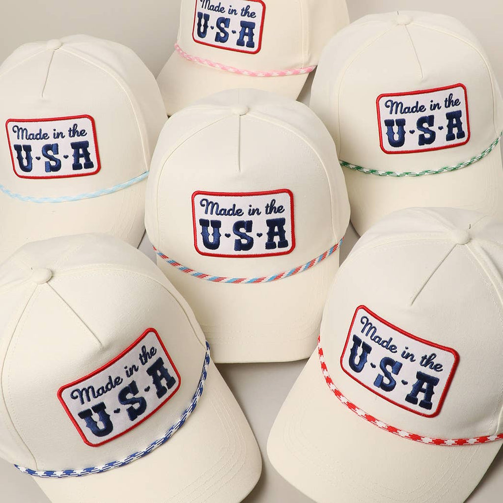 Made in the USA Embroidery Patch Trucker Hat