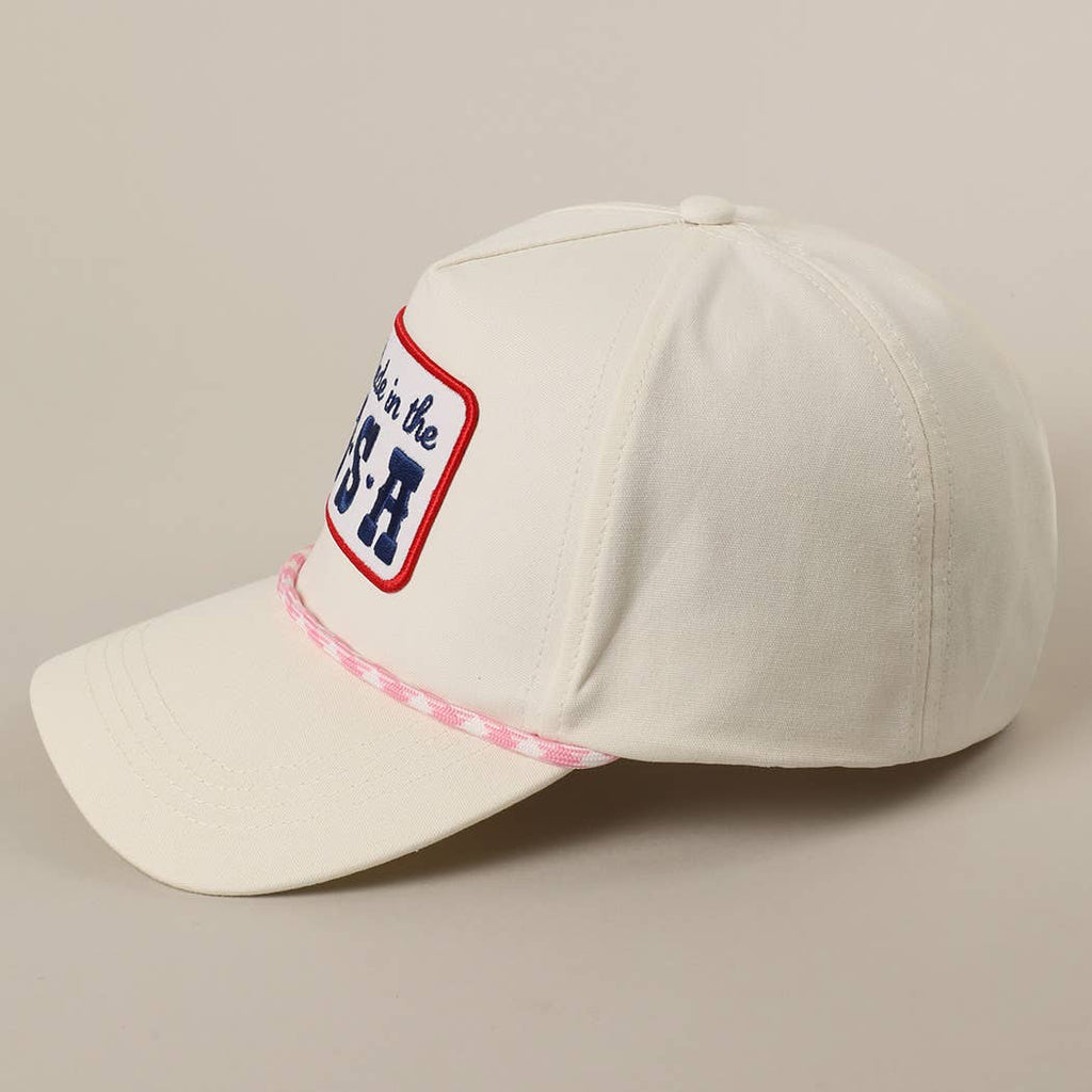 Made in the USA Embroidery Patch Trucker Hat