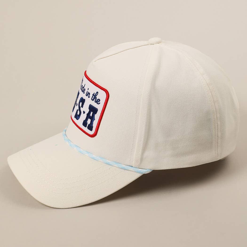 Made in the USA Embroidery Patch Trucker Hat