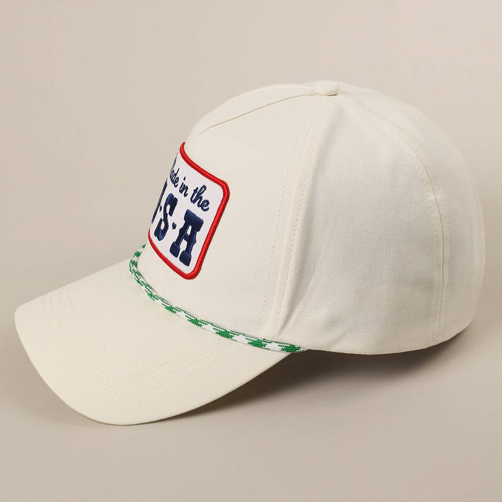 Made in the USA Embroidery Patch Trucker Hat