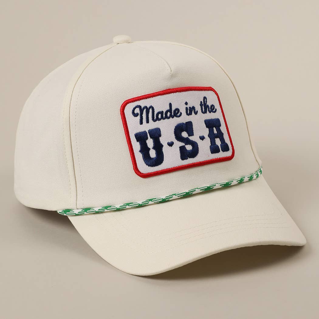 Made in the USA Embroidery Patch Trucker Hat