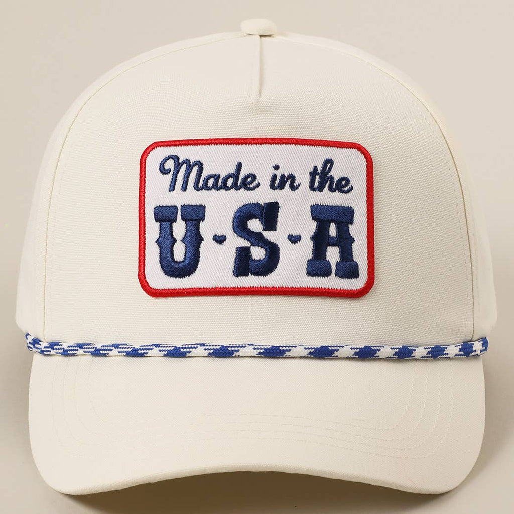 Made in the USA Embroidery Patch Trucker Hat