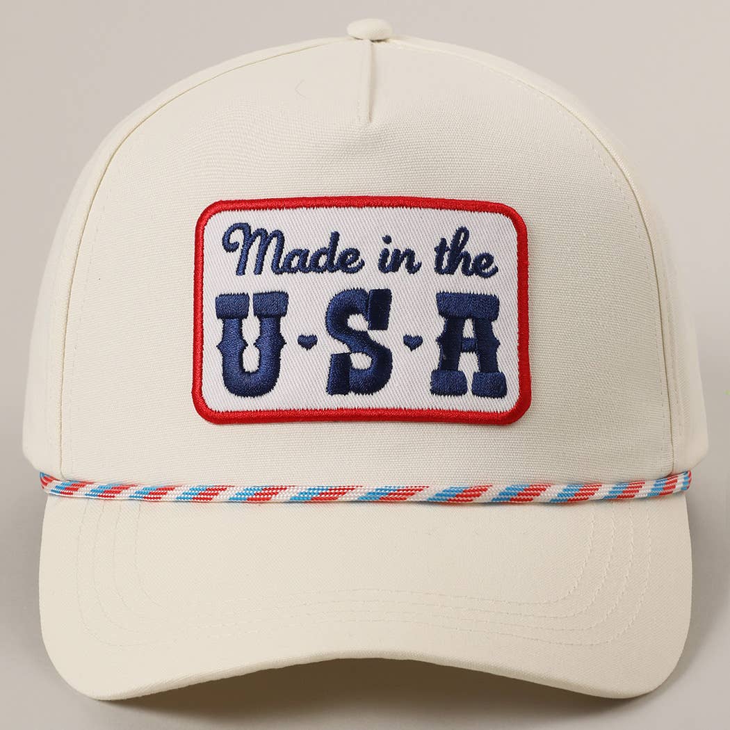 Made in the USA Embroidery Patch Trucker Hat