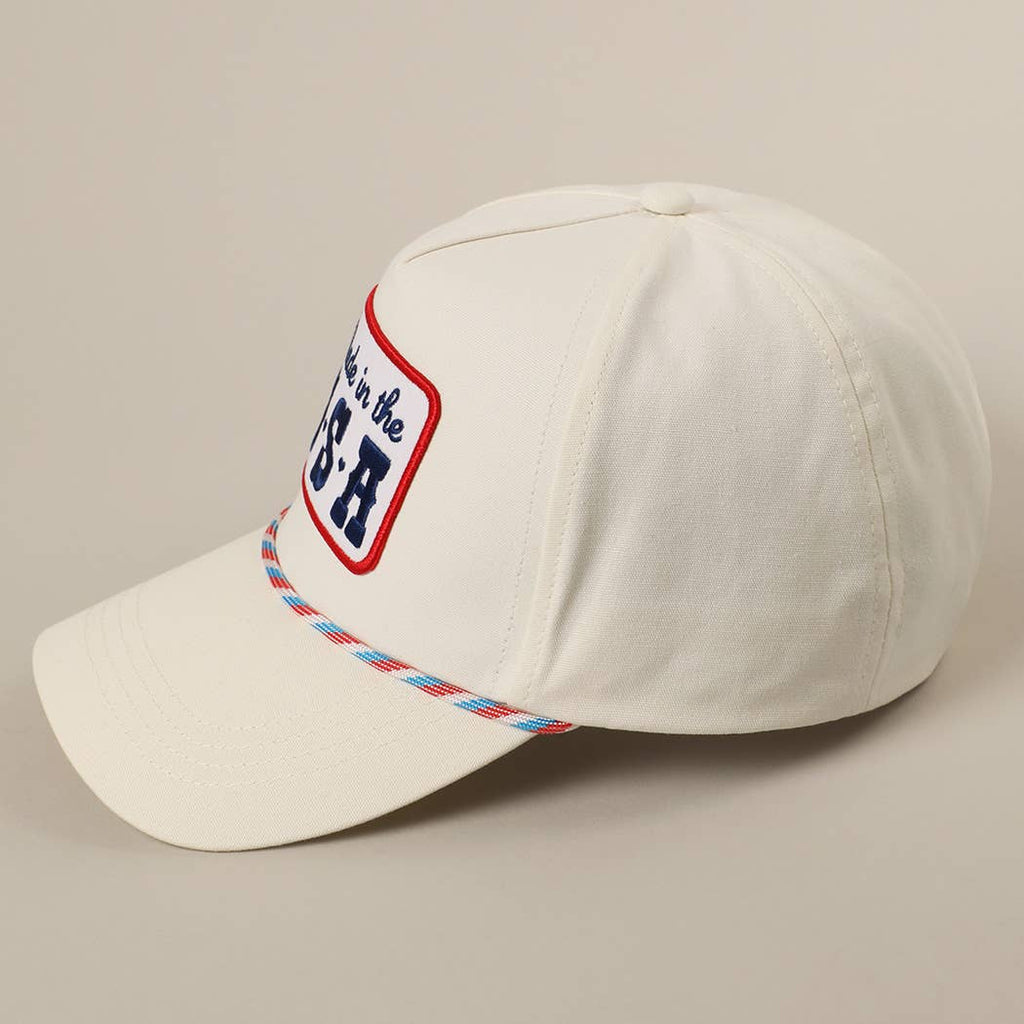 Made in the USA Embroidery Patch Trucker Hat