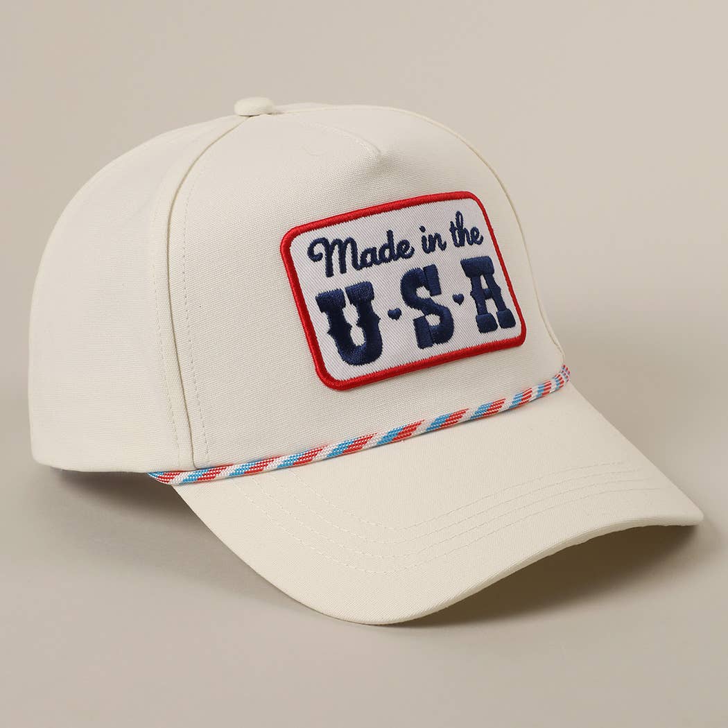 Made in the USA Embroidery Patch Trucker Hat