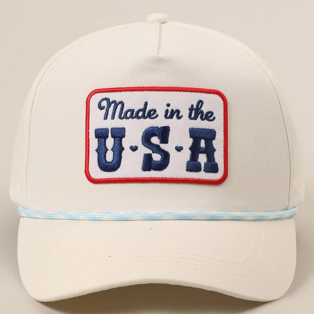 Made in the USA Embroidery Patch Trucker Hat