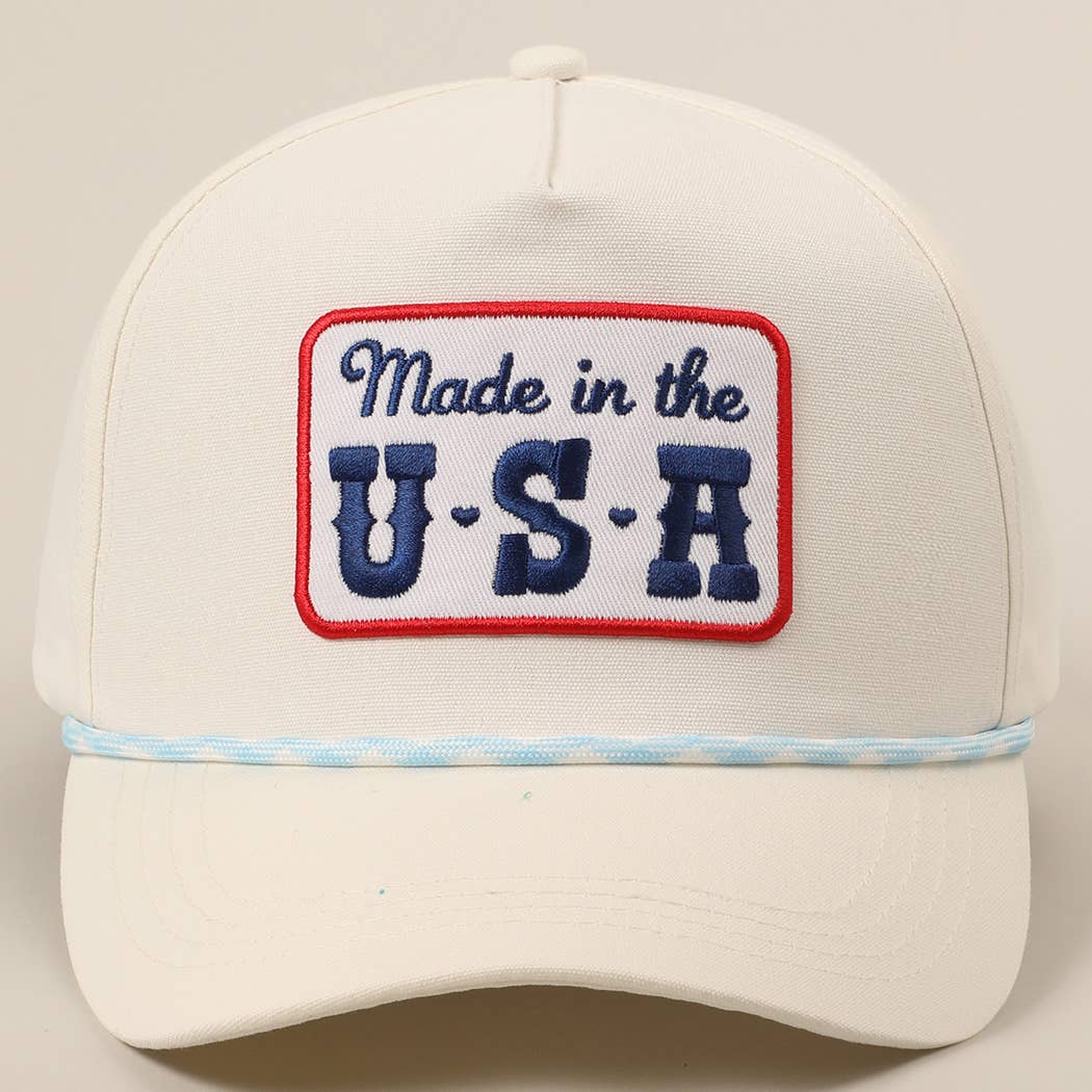 Made in the USA Embroidery Patch Trucker Hat