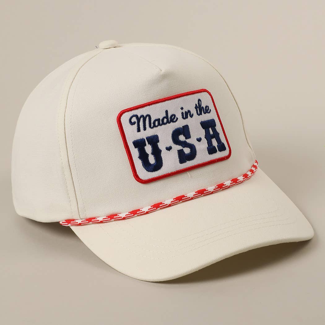 Made in the USA Embroidery Patch Trucker Hat